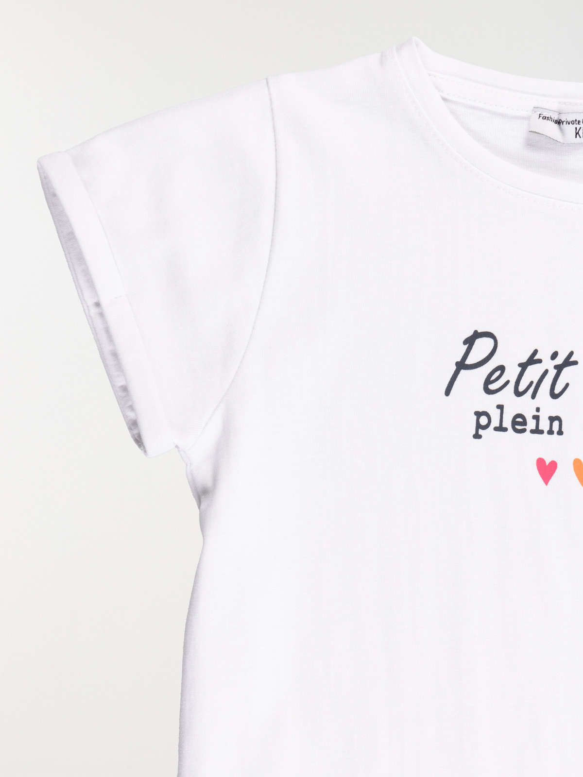 Tee-shirt petit coeur fille (3-8A) Tee-shirt petit coeur fille (3-8A)