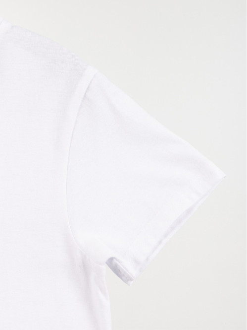Tee-shirt blanc imprimé...