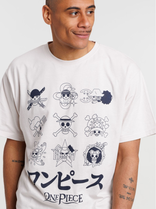 Tee-shirt bleu One piece homme