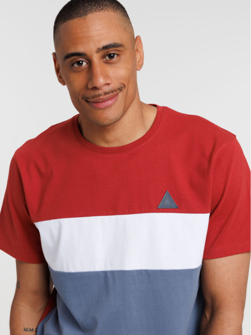 T-shirt 100% coton tricolore homme T-shirt 100% coton tricolore homme