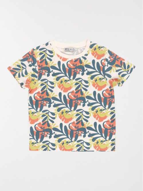Tee-shirt motif végétal garçon (3-12A)