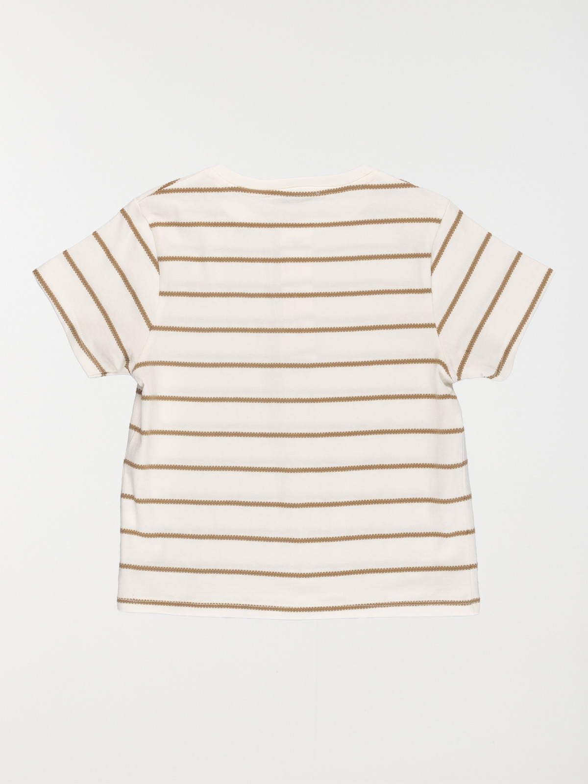 Tee-shirt garçon rayé ecru (3-12A)