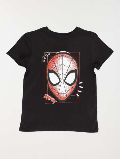 Tee-shirt Spiderman noir garçon (3-12A)