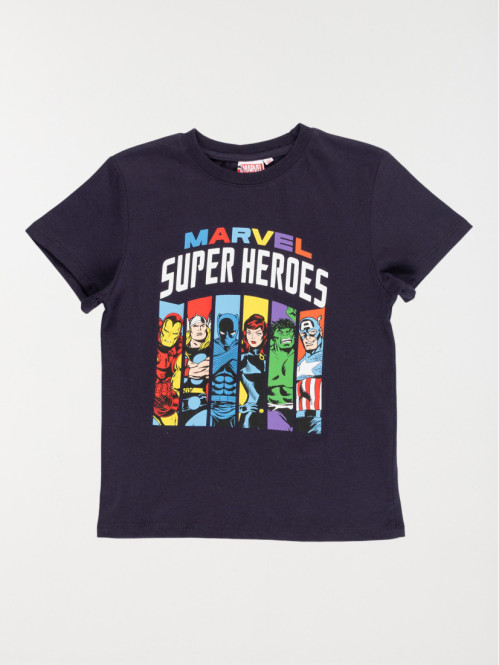 T-shirt MARVEL marine garçon (3-12A)