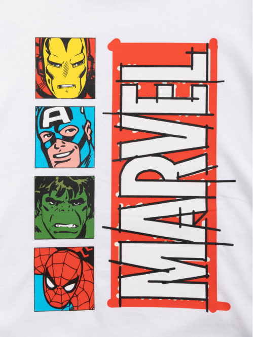 T-shirt MARVEL blanc garçon (3-12A) T-shirt MARVEL blanc garçon (3-12A)