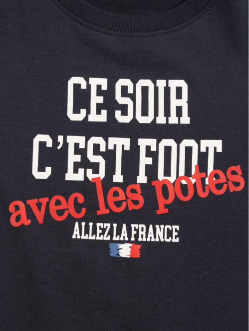 Tee-shirt marine football garçon (3-12A)