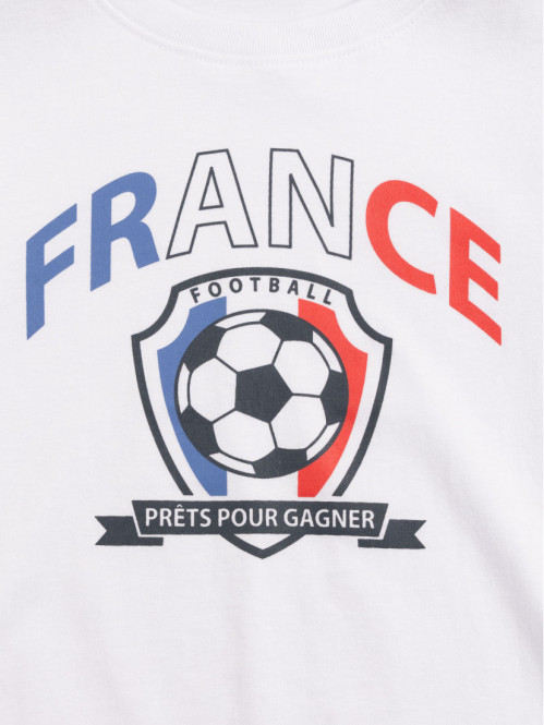 Tee-shirt blanc football garçon (3-12A) Tee-shirt blanc football garçon (3-12A)