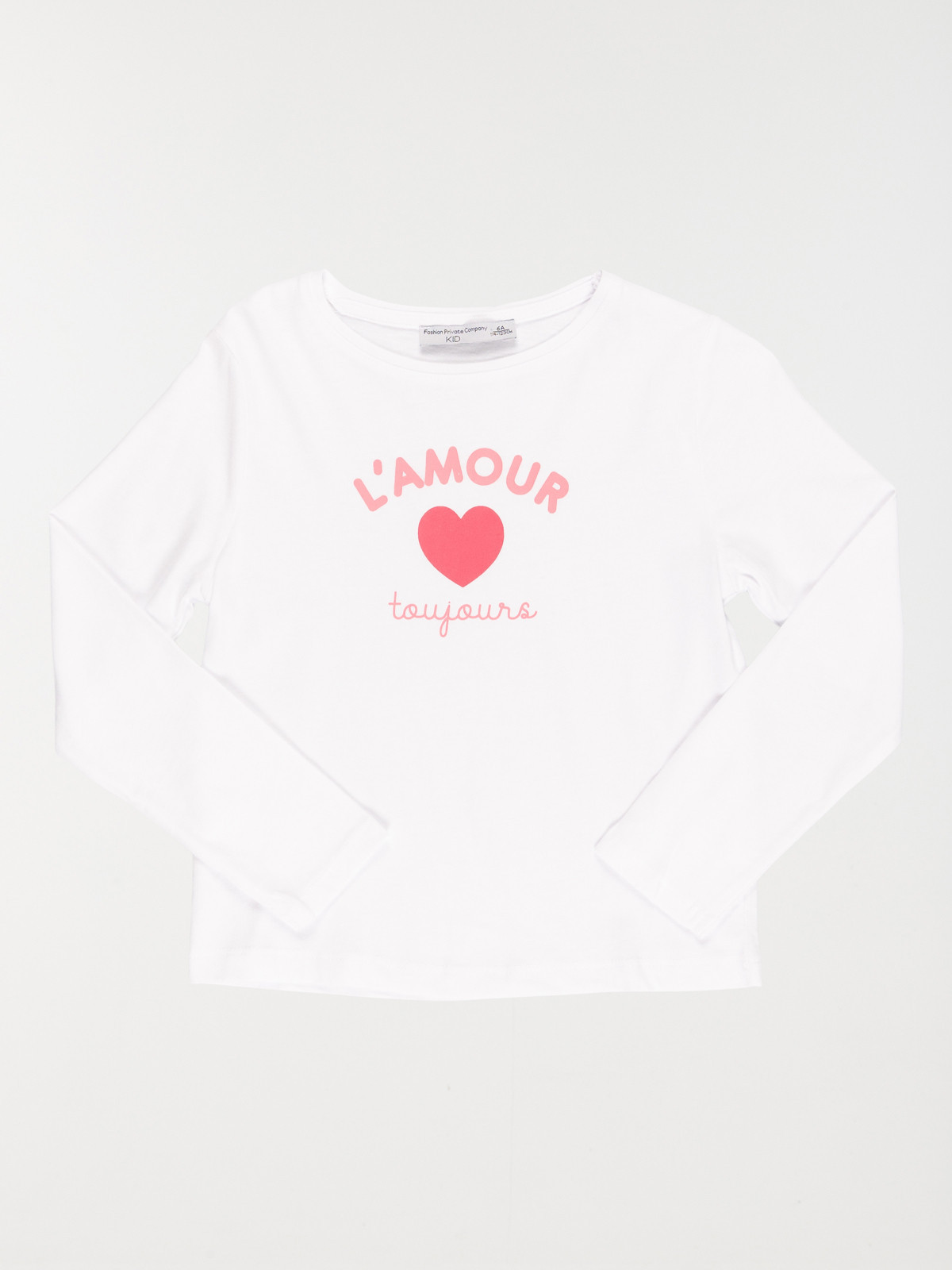 T-shirt l'amour toujours fille (3-12A)