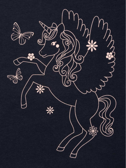 T-shirt imprimé licorne fille (3-12A)