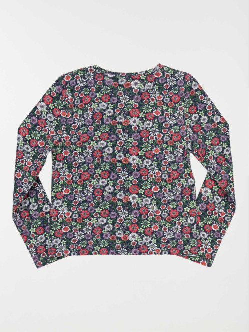T-shirt motifs fleurs fille...