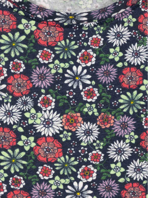 T-shirt motifs fleurs fille...