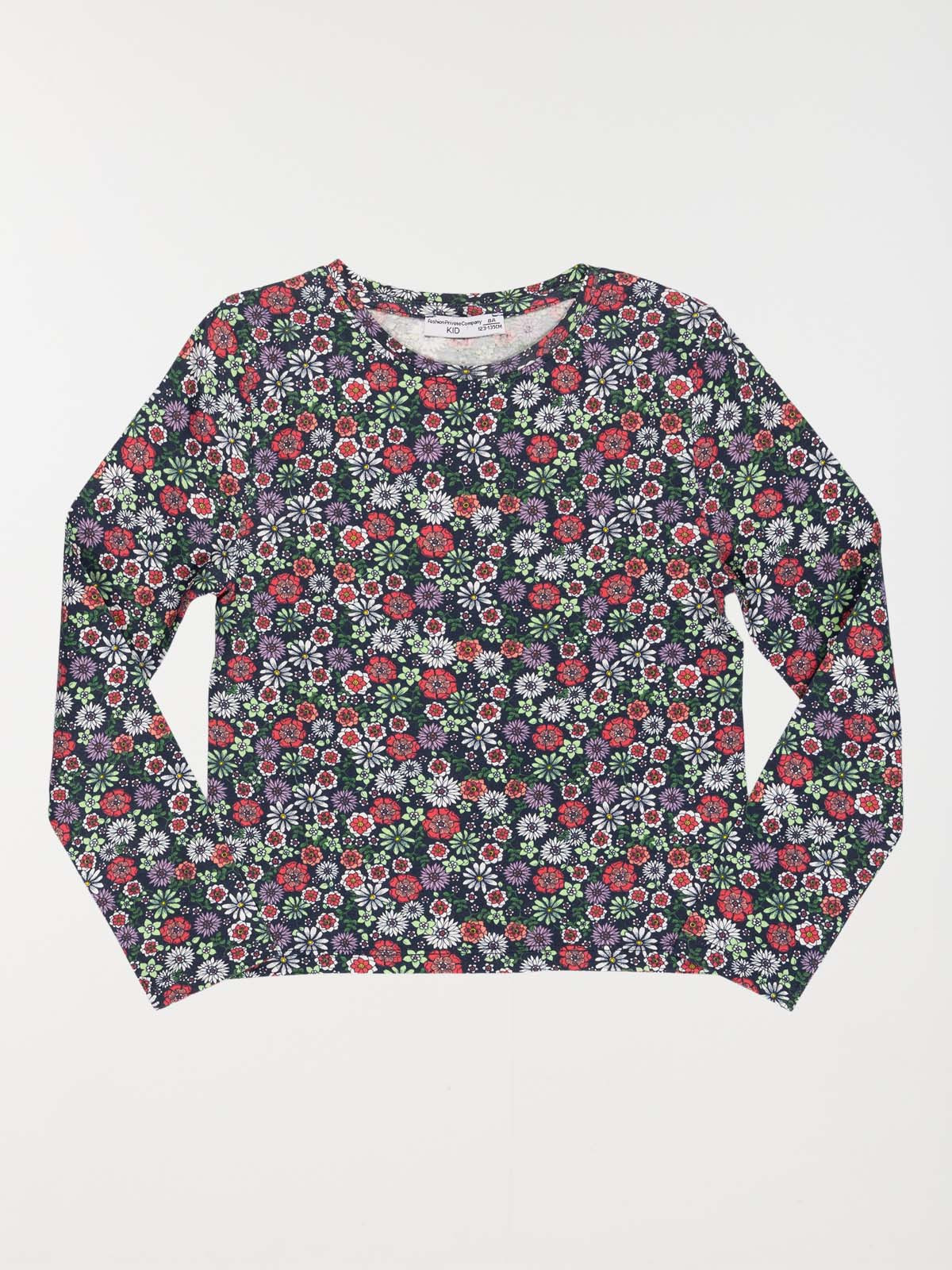 T-shirt motifs fleurs fille (3-12A)