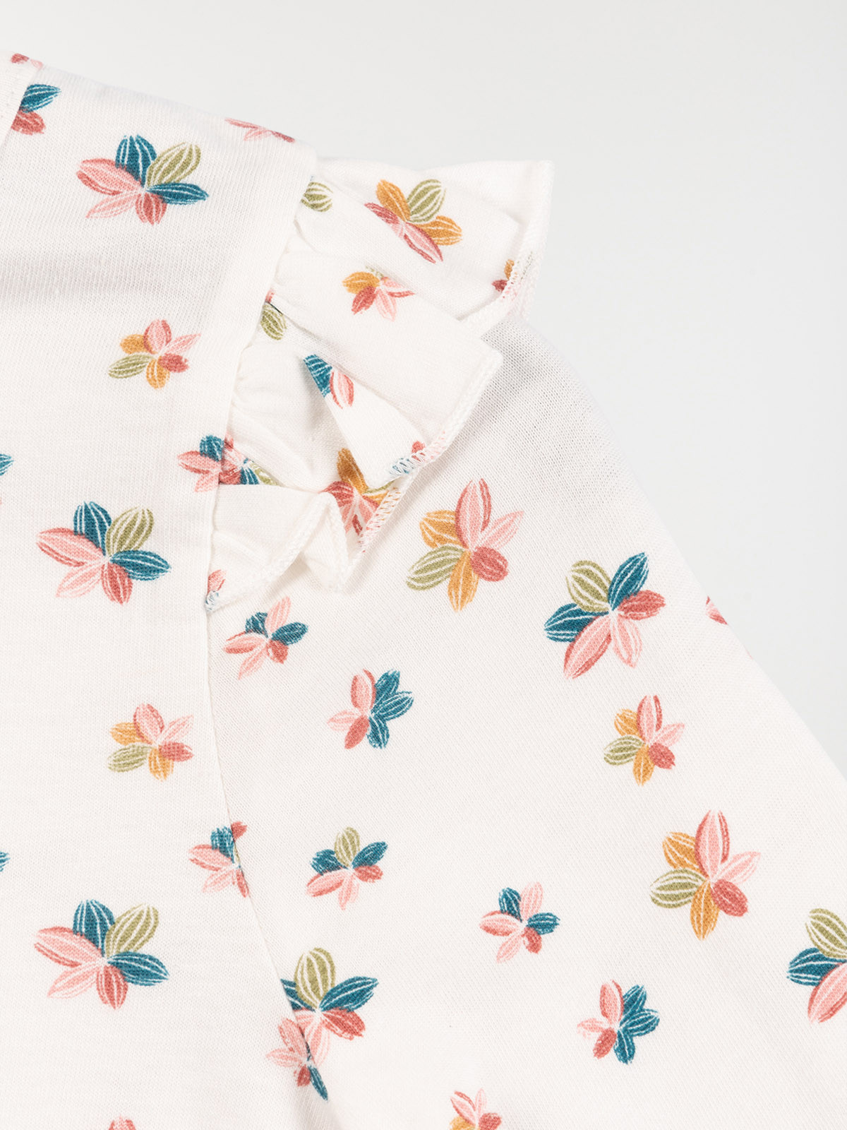 Tee-shirt motifs fleurs fille (3-12A)