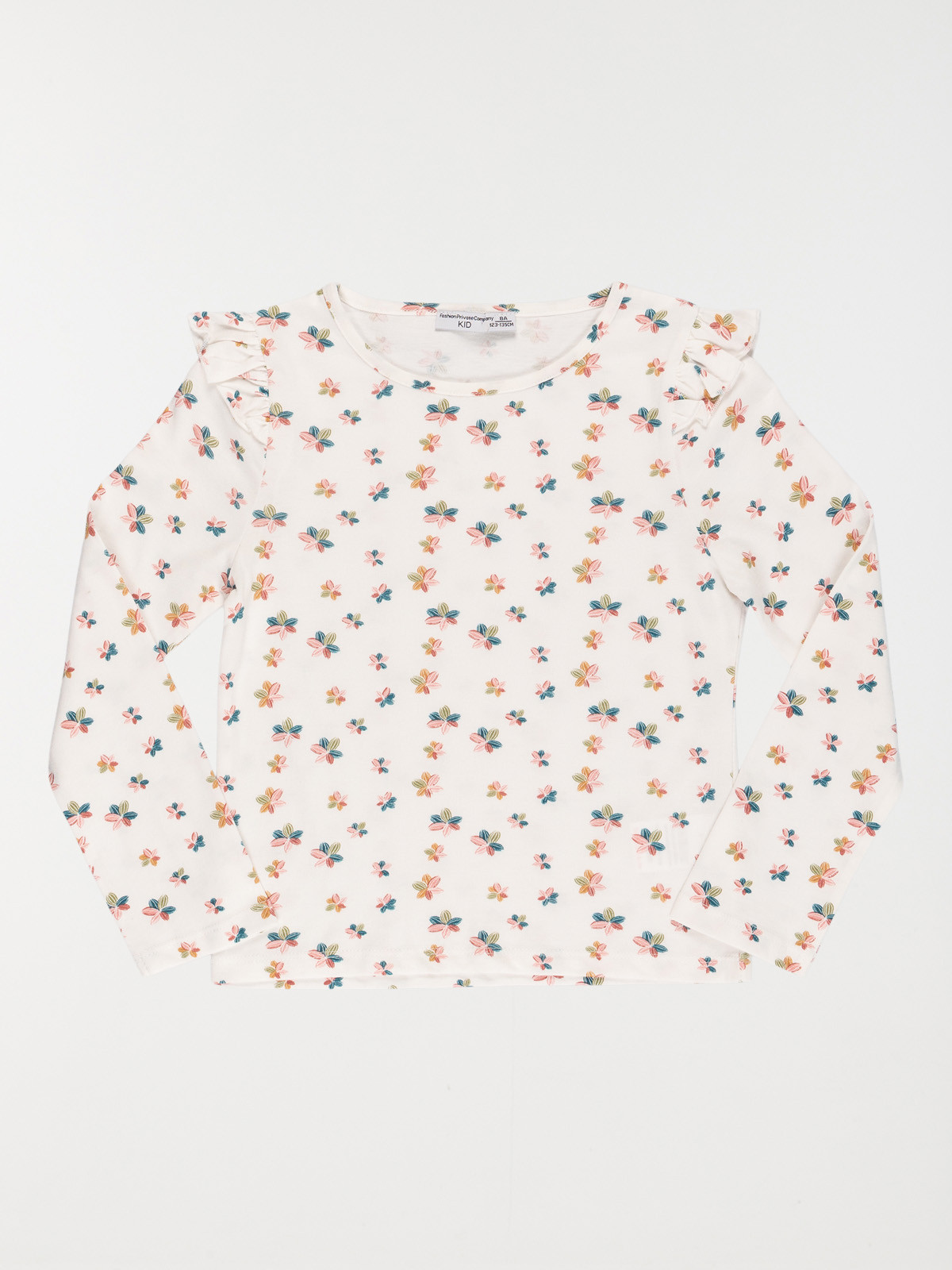 Tee-shirt motifs fleurs fille (3-12A)