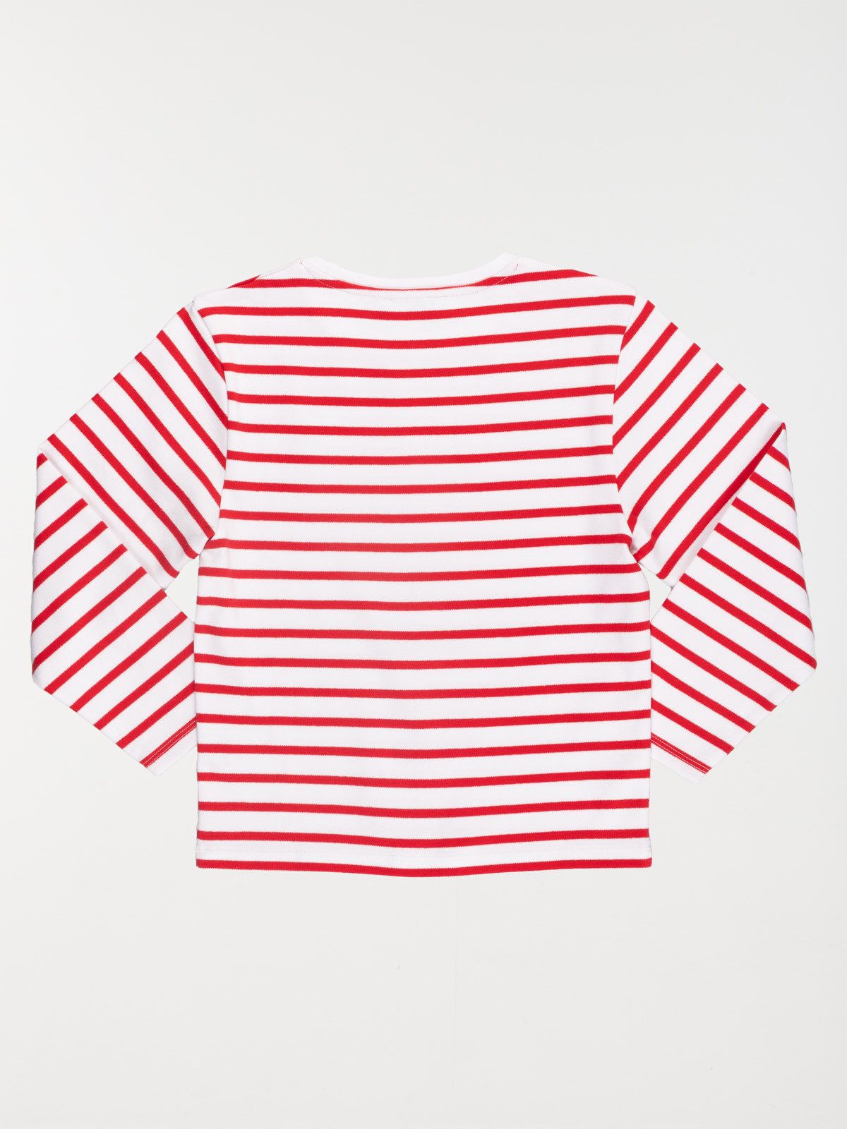 T-shirt rayé fille coeurs brodés (3-12A) T-shirt rayé fille coeurs brodés (3-12A)