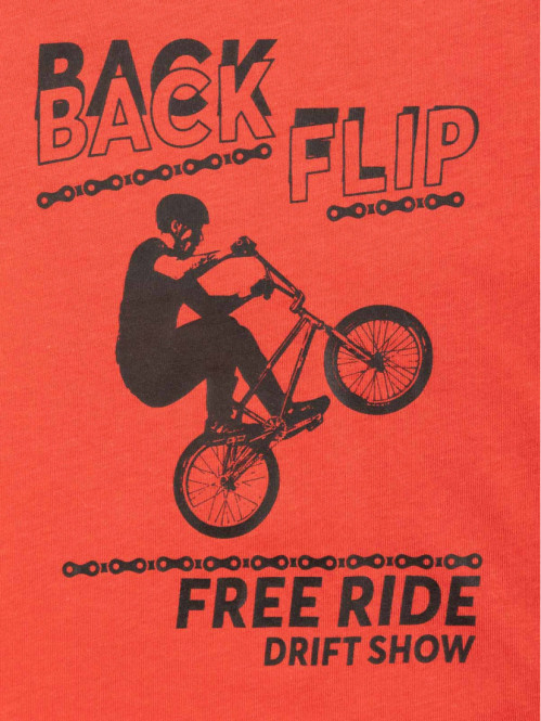 Tee-shirt imprimé vélo garçon (3-12A) Tee-shirt imprimé vélo garçon (3-12A)