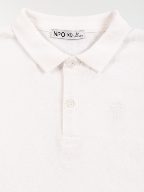 Polo blanc 100% coton...