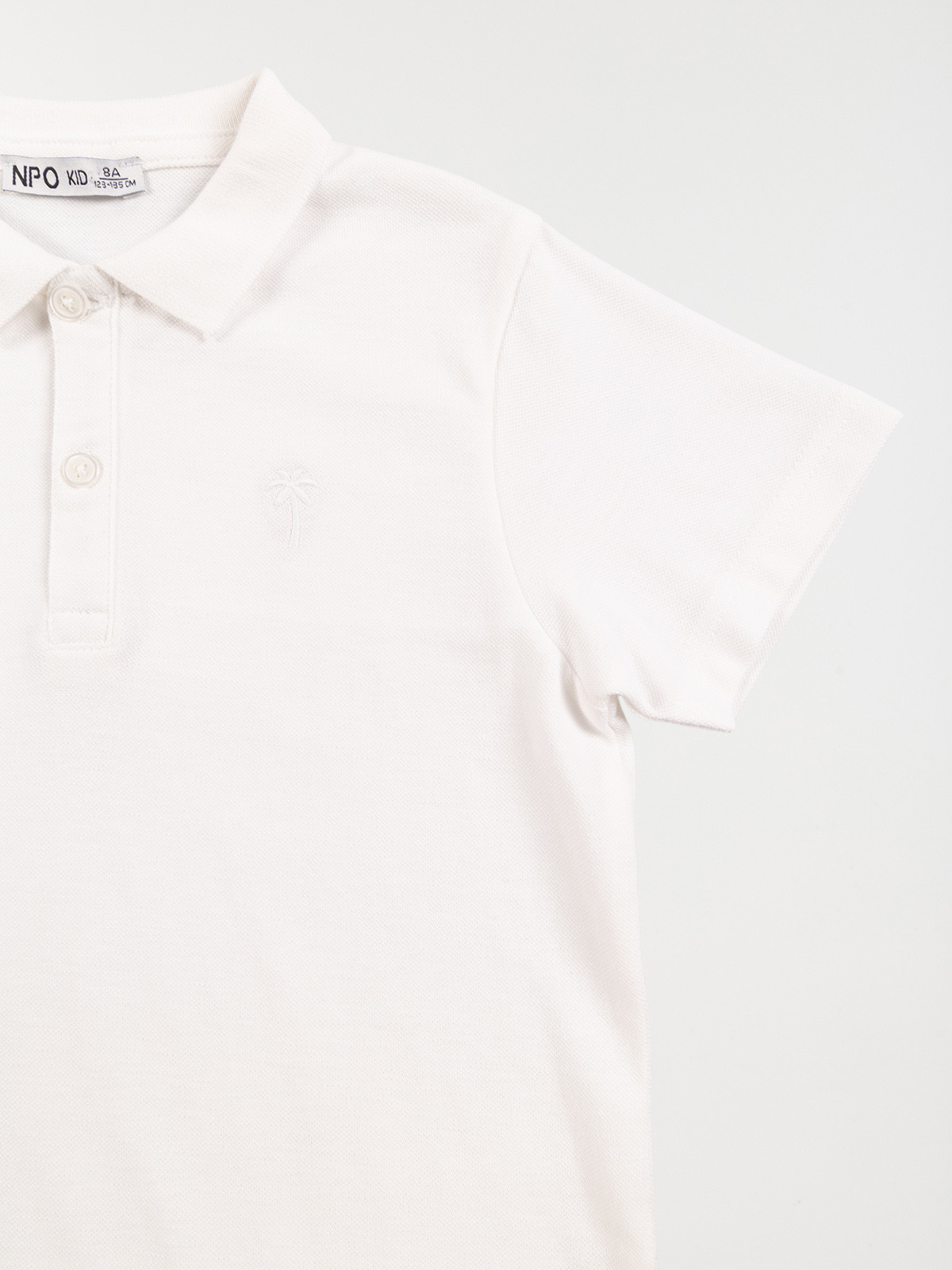 Polo blanc 100% coton garçon (3-12A)