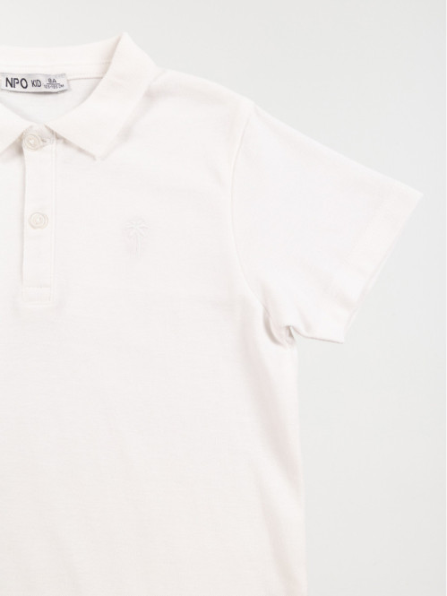 Polo blanc 100% coton...