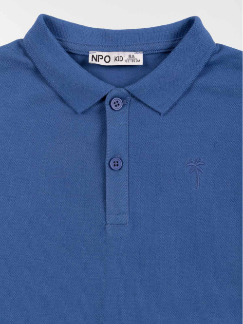 Polo bleu royal garçon (3-12A)