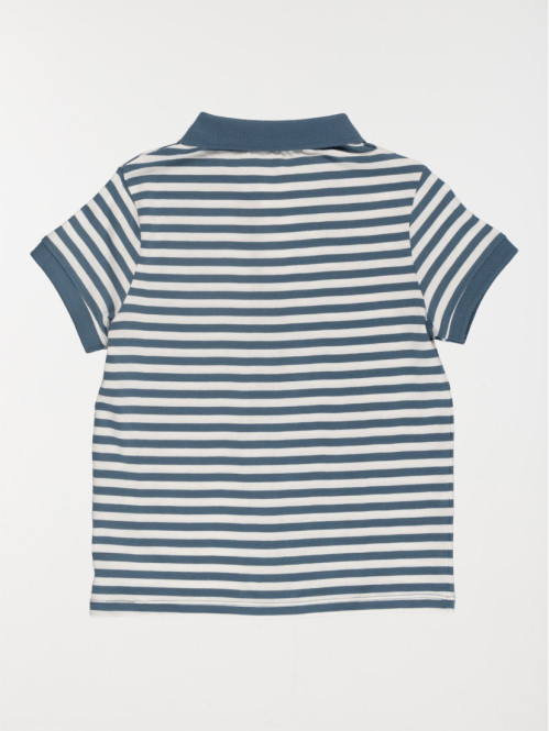 Polo rayé palmier brodé garçon (3-12A) Polo rayé palmier brodé garçon (3-12A)