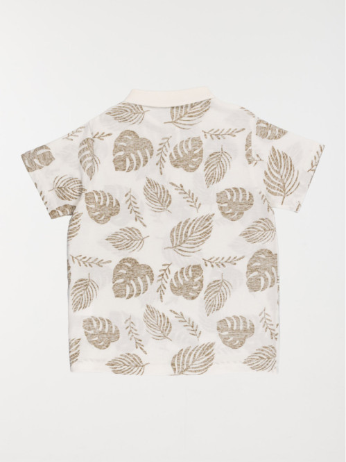 Polo imprimé feuillage garçon (3-12A) Polo imprimé feuillage garçon (3-12A)