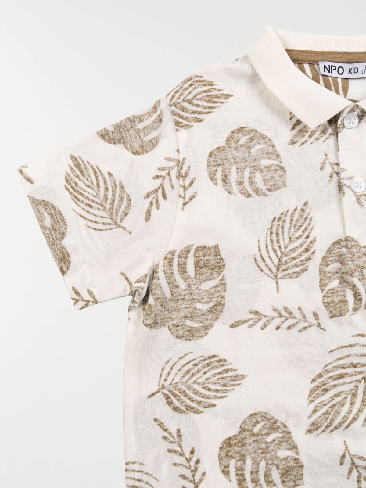 Polo imprimé feuillage garçon (3-12A) Polo imprimé feuillage garçon (3-12A)