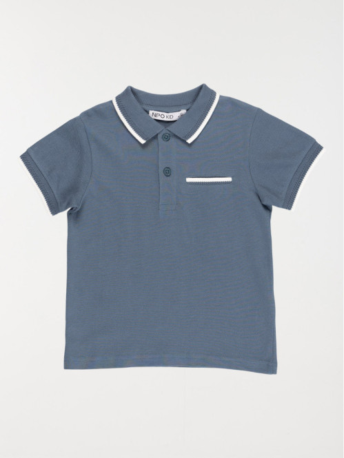 Polo indigo garçon (3-12A)