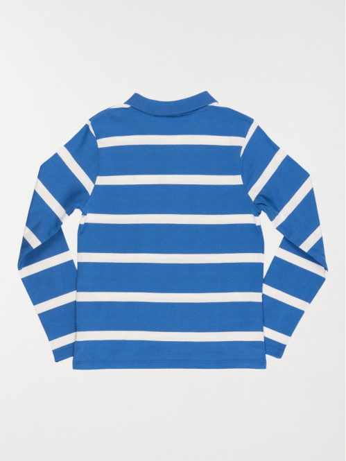 Polo rayé manches longues garçon (3-12A)