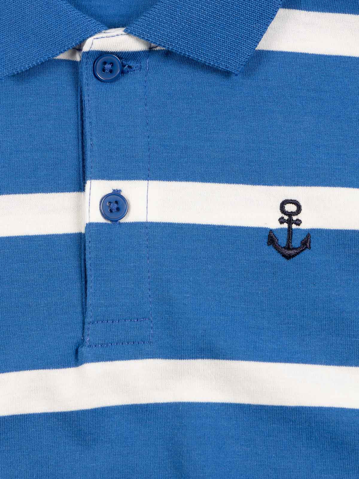 Polo rayé manches longues garçon (3-12A)