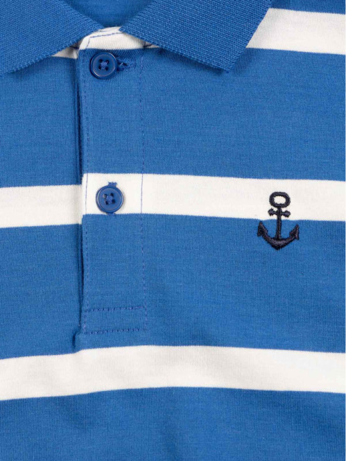 Polo rayé manches longues garçon (3-12A)