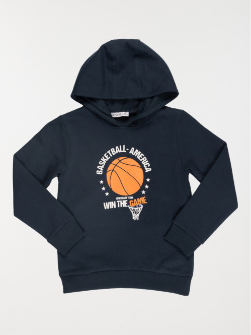 Sweat capuche basketball garçon (3-12A)