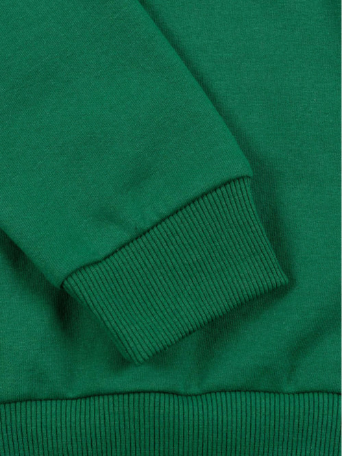 Sweat capuche vert sapin garçon (3-12A)