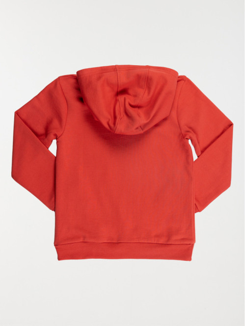 Sweat à capuche rouge brulé (3-12A)