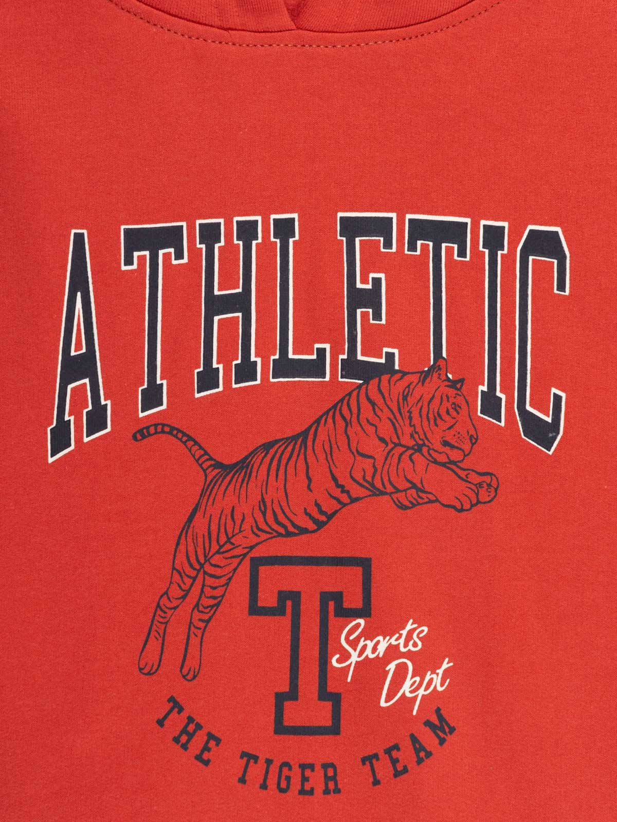 Sweat à capuche rouge brulé (3-12A)