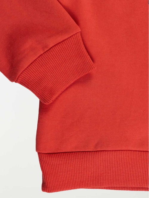 Sweat à capuche rouge brulé (3-12A)