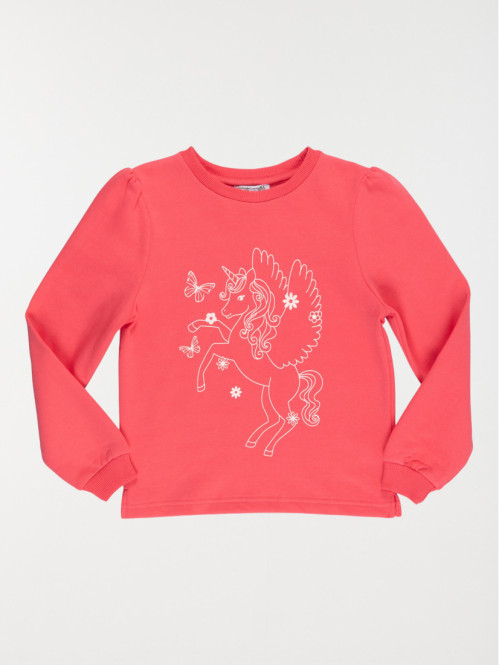 Sweat licorne fille (3-12A)