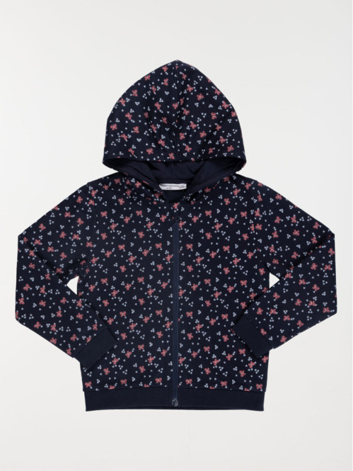 Sweat capuche papillon fille (3-12A)
