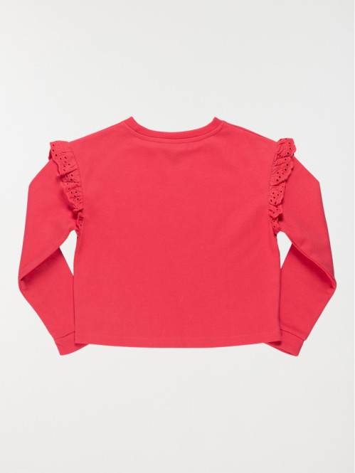 Sweat dark pink fille (3-12A)