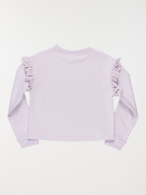 Sweat lilas fille (3-12A)