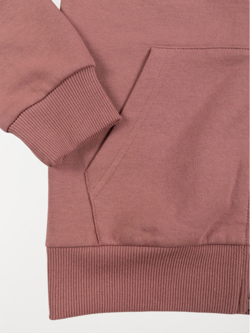 Sweat capuche vieux rose garçon (3-12A) Sweat capuche vieux rose garçon (3-12A)