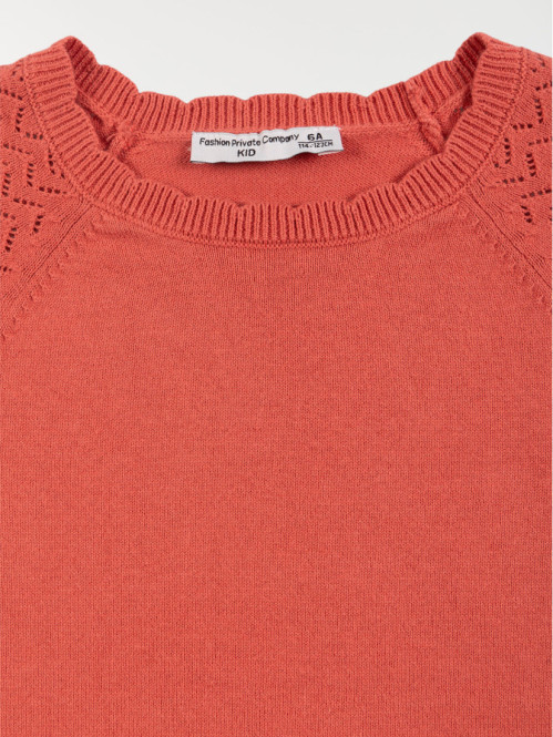 Pull safari red fille (3-12A)