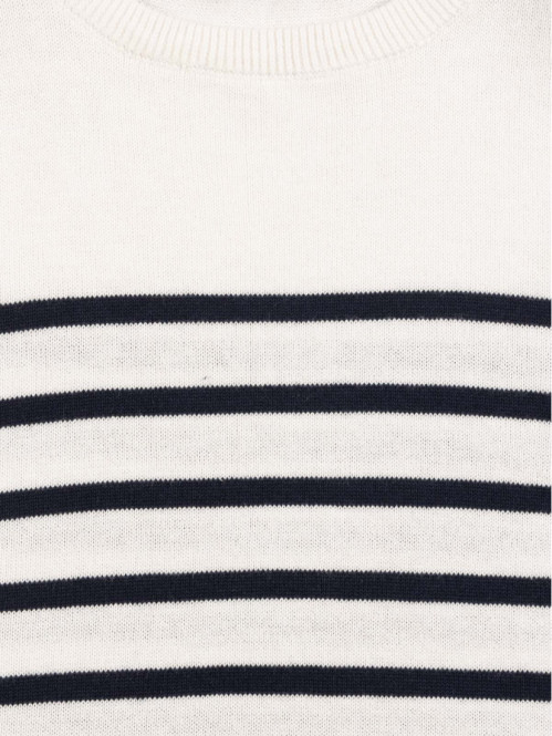 Pull rayé col rond garçon (3-12A) Pull rayé col rond garçon (3-12A)