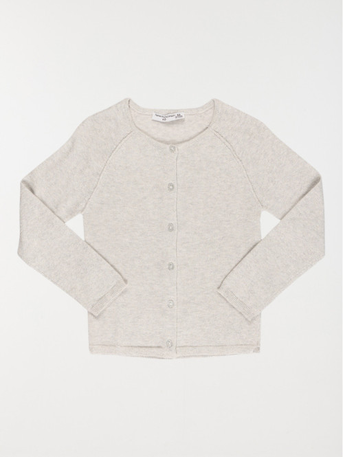 Gilet gris brillant fille...