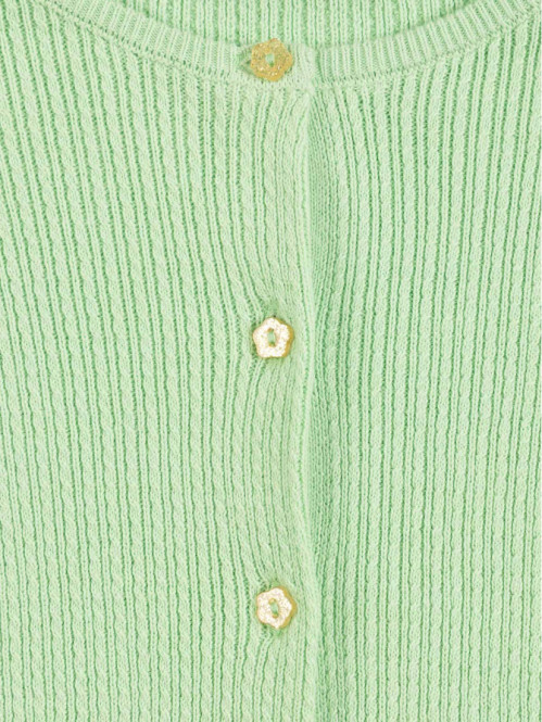 Gilet apple green fille...