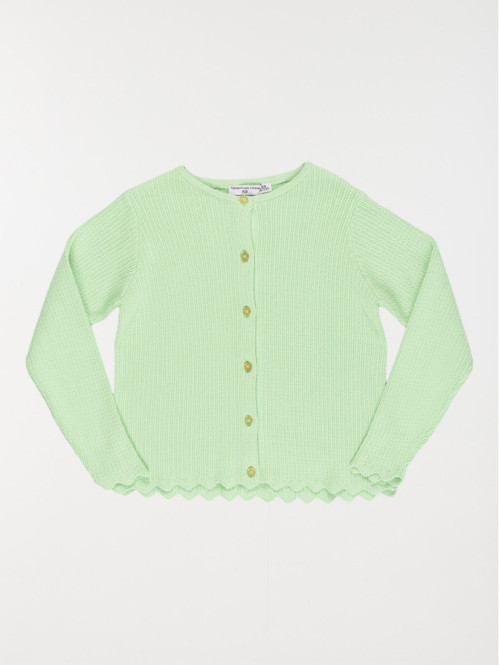 Gilet apple green fille...