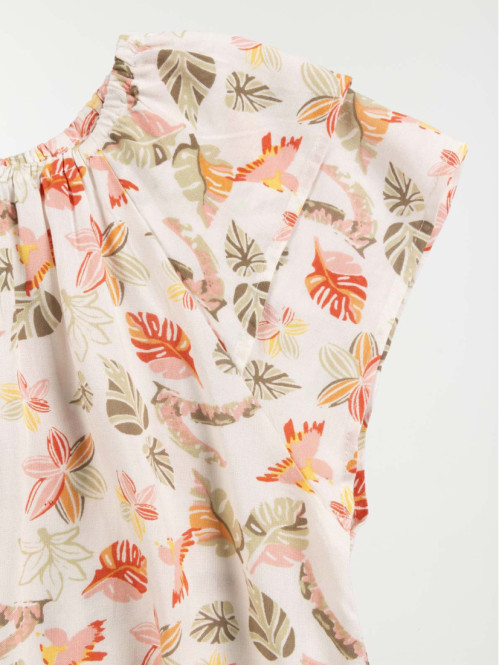 Blouse imprimé tropical...