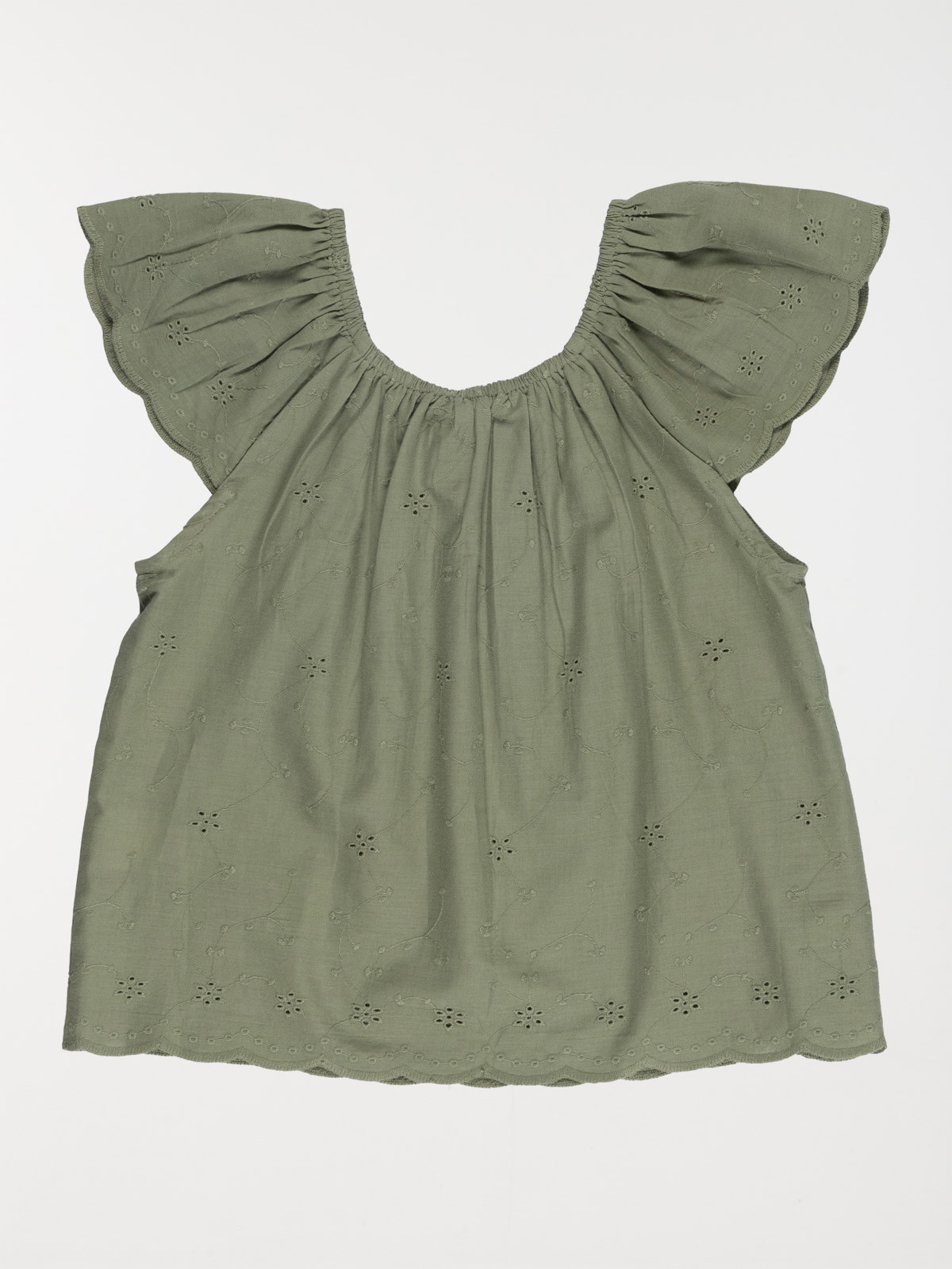 Blouse broderie anglaise fille (3-12A) Blouse broderie anglaise fille (3-12A)