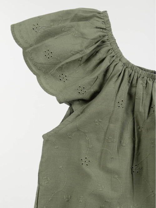 Blouse broderie anglaise fille (3-12A) Blouse broderie anglaise fille (3-12A)