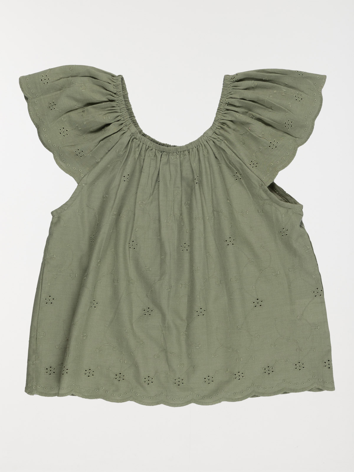 Blouse broderie anglaise fille (3-12A) Blouse broderie anglaise fille (3-12A)